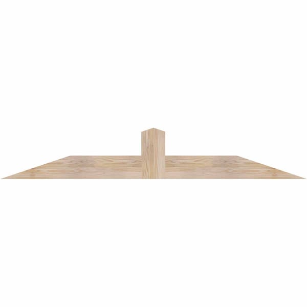 Ekena Millwork Portland Smooth Timber Gable Bracket, Douglas Fir, 72"W x 12"H x 5 1/2"D x 5 1/2"F, 4/12 Pitch GBW072X12X0606POR00SDF - main